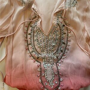 Ludi Victoria Secret Embellished Sheer Tunic Top